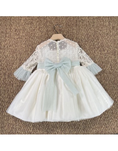 Elegant tulle and macramé dress