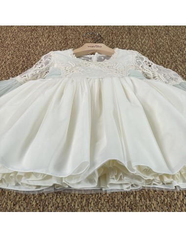 Abito tulle e macramè elegante Bimba