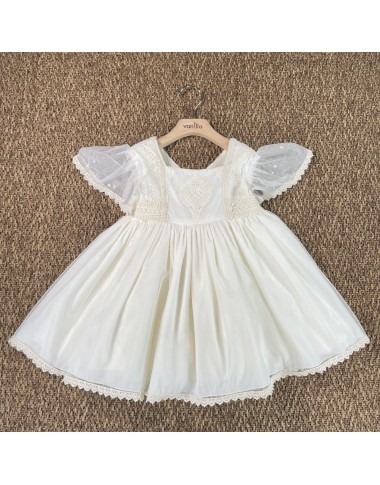 Abito tulle e macramè elegante Bimba 2/8 anni