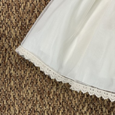 Abito tulle e macramè elegante Bimba 2/8 anni