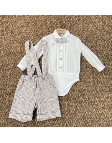 Bermuda shirt and bow tie set