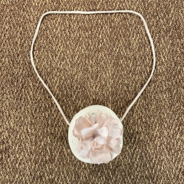Borsetta in paglia con fiore mikado Accessori