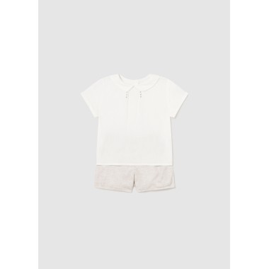 Completo Camicia e Short elegante Neonato 0/36