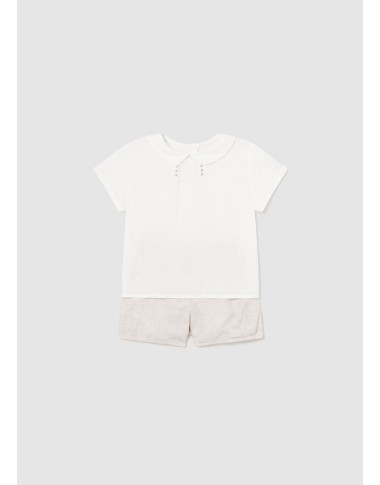 Completo Camicia e Short elegante Neonato 0/36