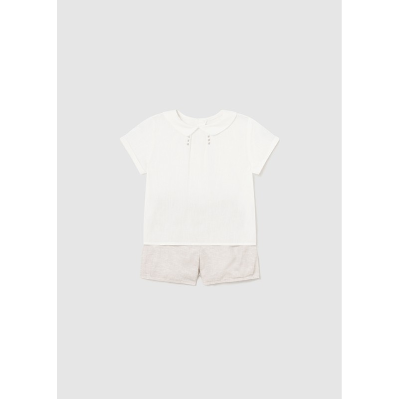Completo Camicia e Short elegante Neonato 0/36