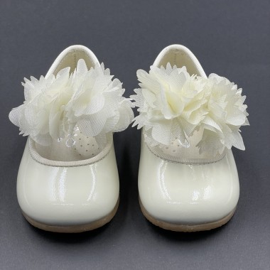 Ballerina cerimonia con fiori Scarpe