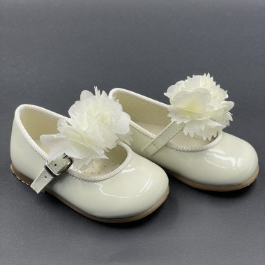 Ballerina cerimonia con fiori Scarpe