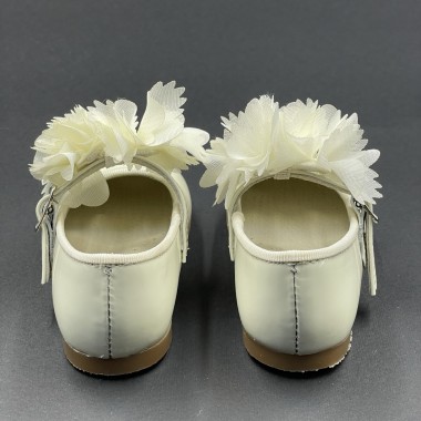 Ballerina cerimonia con fiori Scarpe