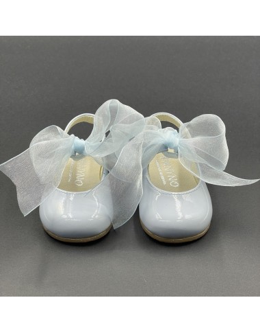 Mules with organza bow