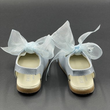 Scarpe sabot con fiocco in organza Scarpe