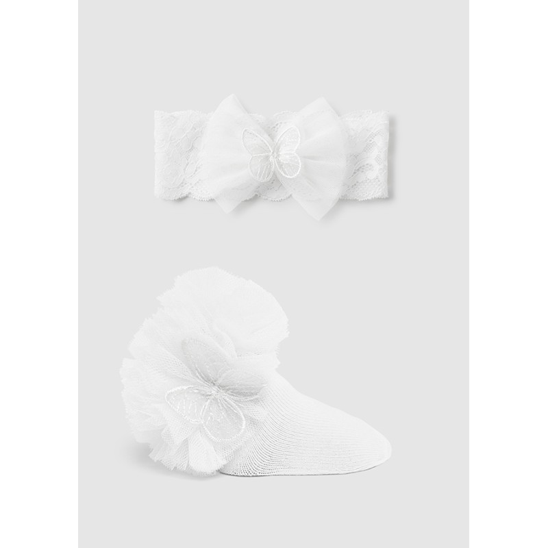 Set calzini tulle con Fascia Fasce e Codini