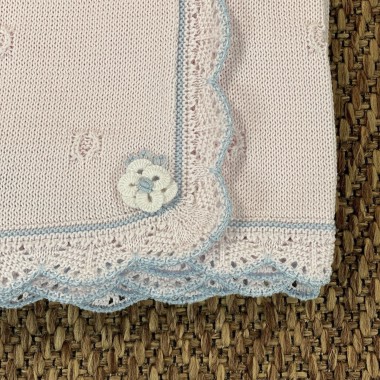 Coperta smerlata in filo di cotone Coperta e Lenzuola