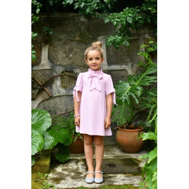 Abito trapezio crepe Bimba 2/8 anni