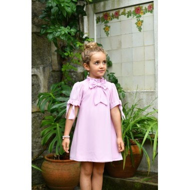 Abito trapezio crepe Bimba 2/8 anni