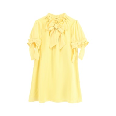 Abito trapezio crepe Bimba 2/8 anni