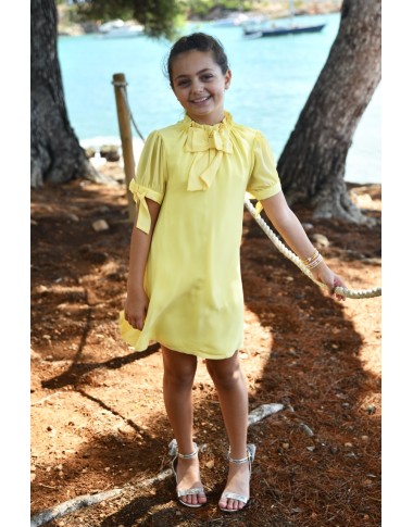 Abito trapezio crepe Bimba 2/8 anni