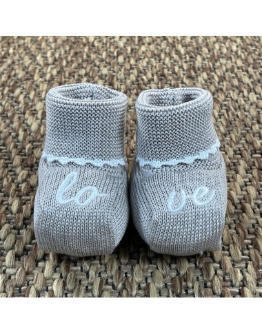 Babbucce love in filo di cotone Cappello e Babbucce