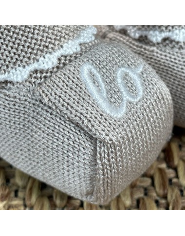 Babbucce love in cotton thread