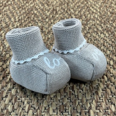 Babbucce love in filo di cotone Cappello e Babbucce