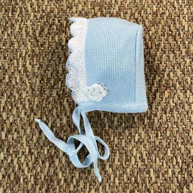 Cuffietta in filo di cotone Cappello e Babbucce