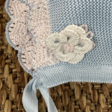 Cuffietta in filo di cotone Cappello e Babbucce