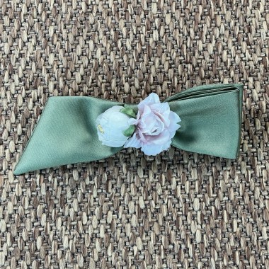 Fermaglio fiocco con fiori Accessori