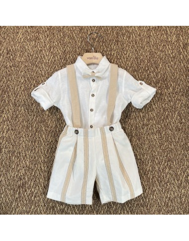 Bermuda shirt and bow tie set