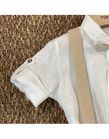 Completo camicia bermuda e papillon Neonato 0/36