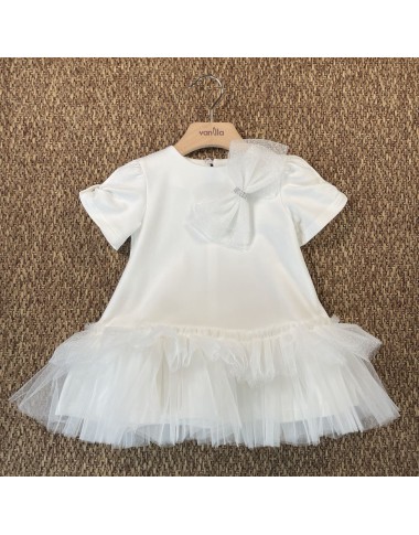 Dress with tulle skirt