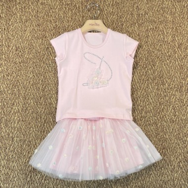 Completo maglia e gonna Bimba 2/8 anni