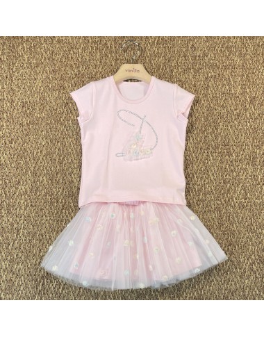 Completo maglia e gonna Bimba 2/8 anni