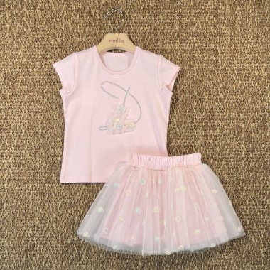 Completo maglia e gonna Bimba 2/8 anni