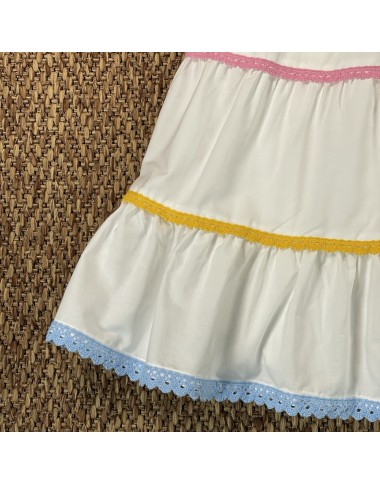 Crochet Poplin Dress