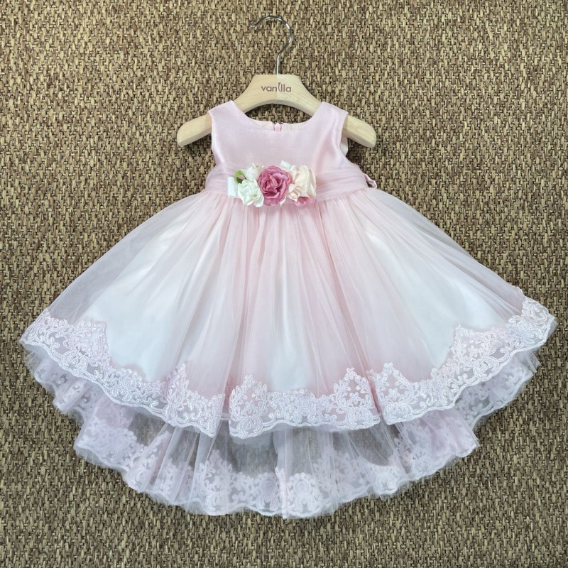 Abito cerimonia in tulle Neonata 0/36