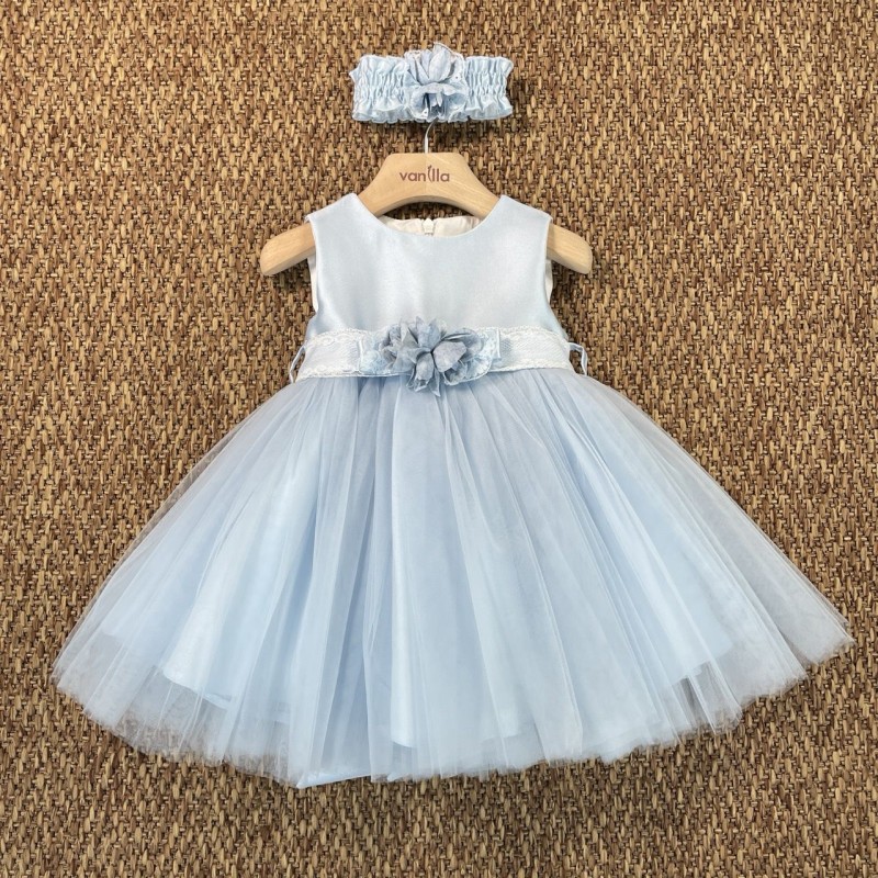 Abito cerimonia in tulle Neonata 0/36