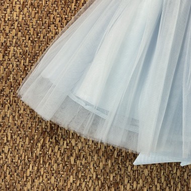 Abito cerimonia in tulle Neonata 0/36