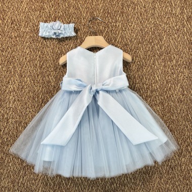 Abito cerimonia in tulle Neonata 0/36