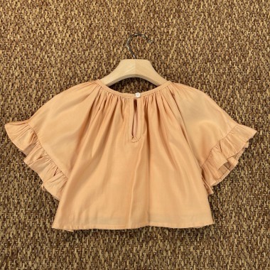 Top cotone satin Bimba 2/8 anni