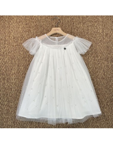 Tulle and pearl dress