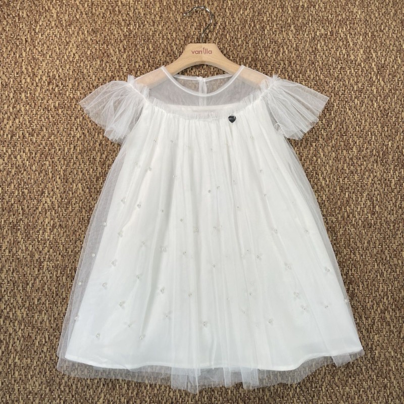 Abito tulle e perle Bimba 2/8 anni