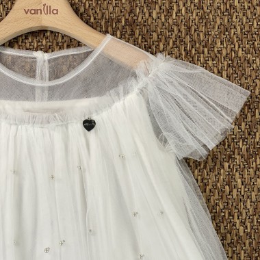 Abito tulle e perle Bimba 2/8 anni