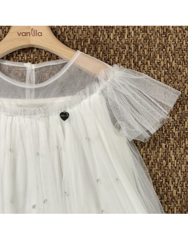 Tulle and pearl dress