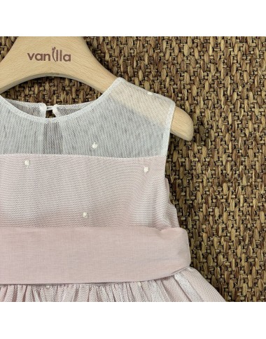 Abito in lino e macramè Bimba 2/8 anni