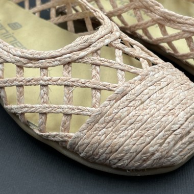 Ballerina rafia intrecciata Scarpe