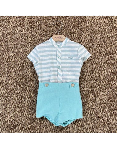 Completo camicia e bermuda Neonato 0/36