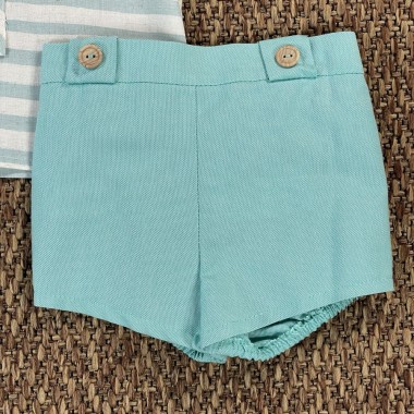 Completo camicia e bermuda Neonato 0/36