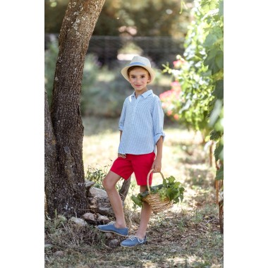 Completo camicia e bermuda Bimbo 2/8 anni