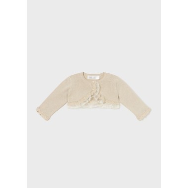 Giacchino elegante pizzo Neonata 0/36