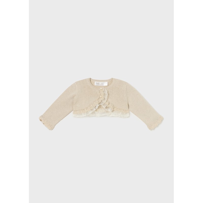 Giacchino elegante pizzo Neonata 0/36