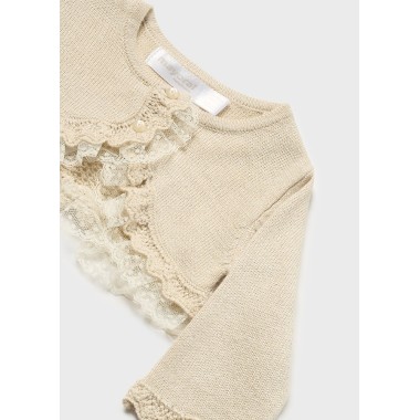 Giacchino elegante pizzo Neonata 0/36